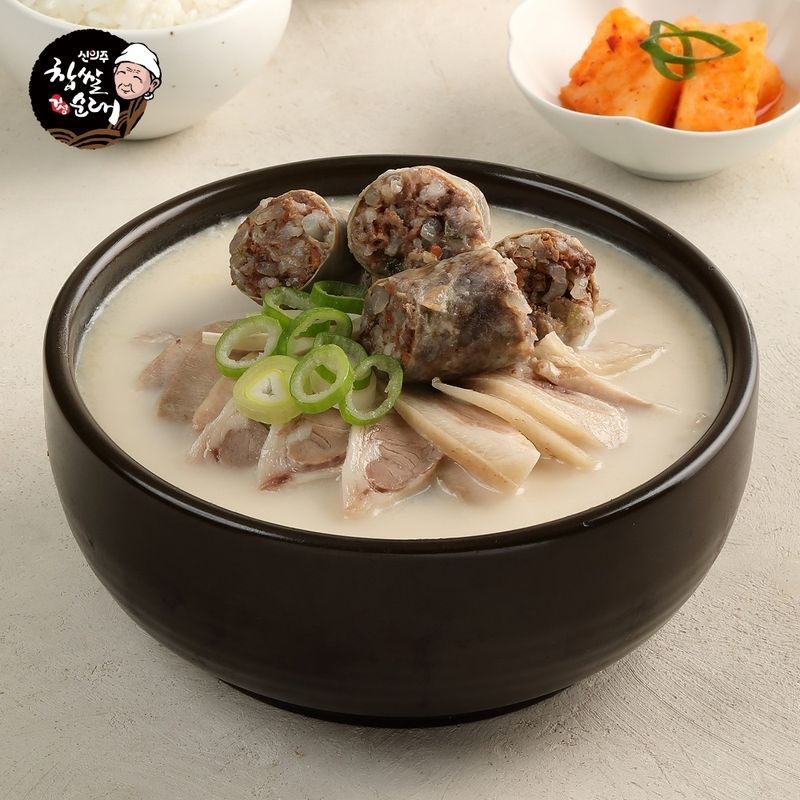 신의주 찹쌀 순대국 600g x 5팩 (담백한맛)