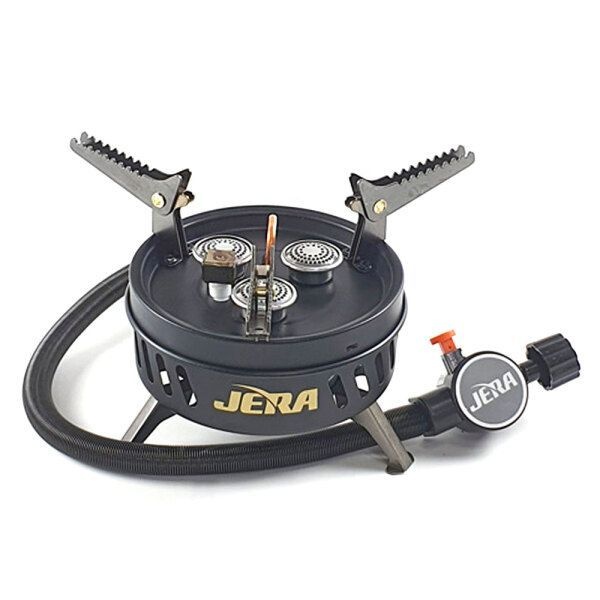 제라 캠핑 가스버너 JB-103NEW 블랙 휴대용 3구 고화력 와우강염 버너 로켓스토브