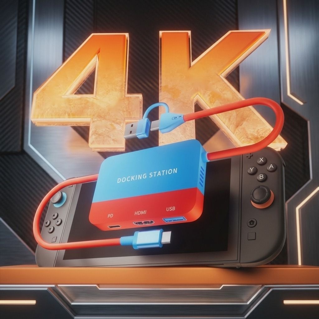 자체제작 [해외] 잉궈 스위치2 1 4K 60Hz 도킹스테이션 캡쳐보드 HDR 미러링 태블릿 PC
