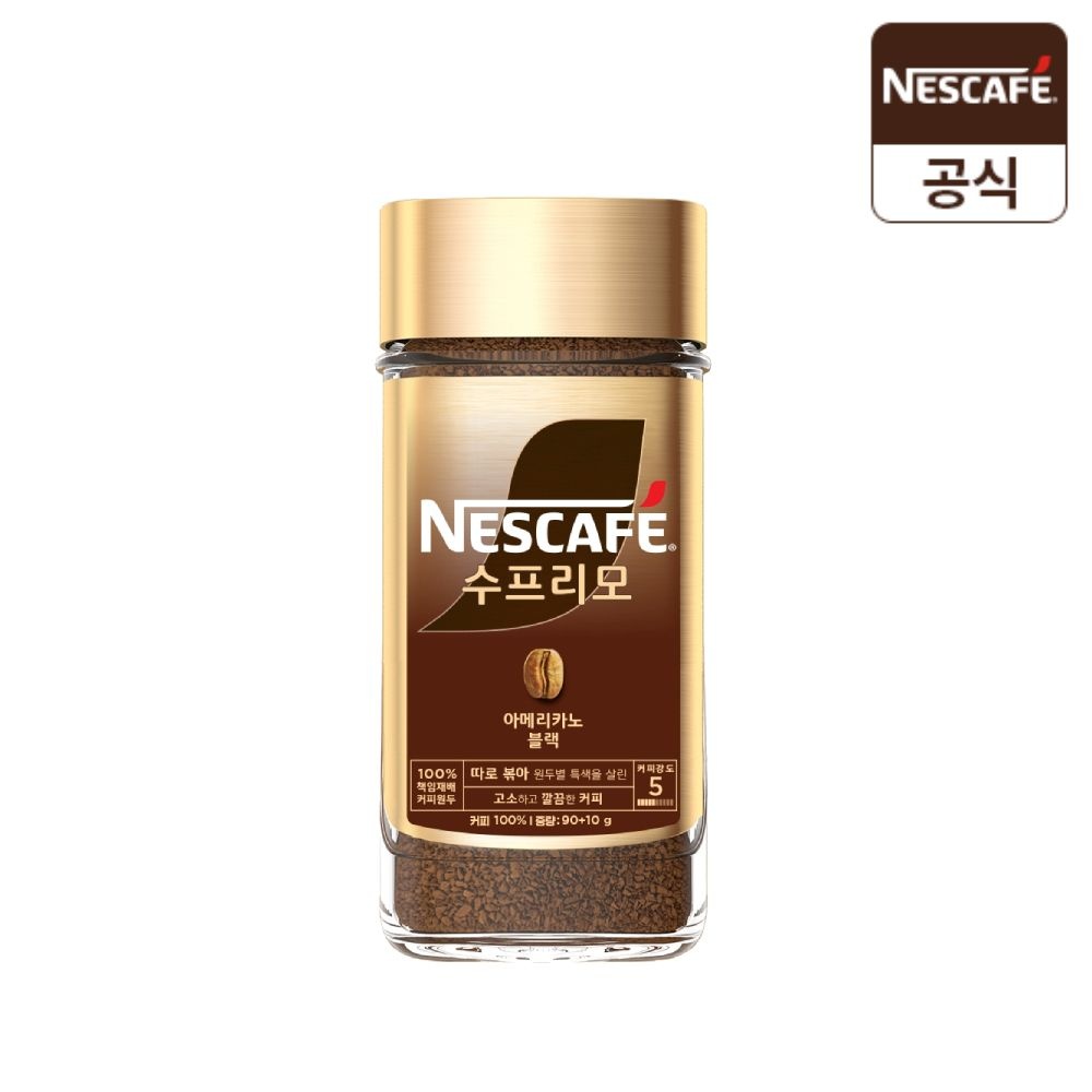 <b>수프리모</b> <b>네스카페</b> <b>수프리모</b> 블랙 Jar(100g)