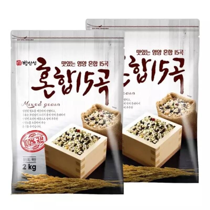 혼합15곡 4kg (2kg2봉) 잡곡