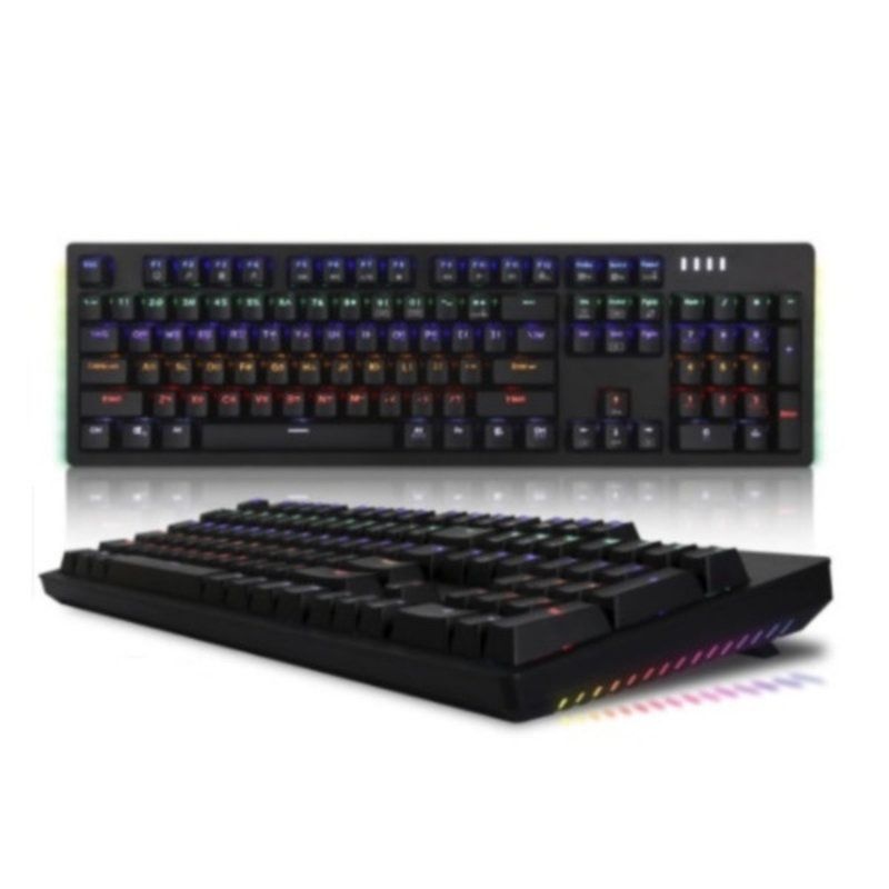 [온누리상품] [ABKO] <b>K515</b> 축교환 측면 RGB 라이팅 이중사출 게이밍 기계식 키보드