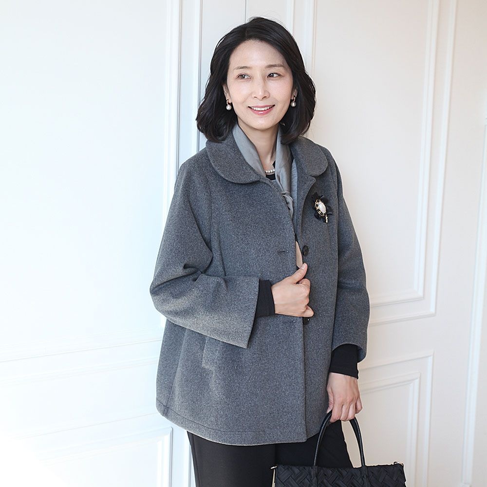 쉬즈마담 [패션플러스][쉬즈마담]J31748 수아 둥근카라 울 정장자켓 50대 엄마옷