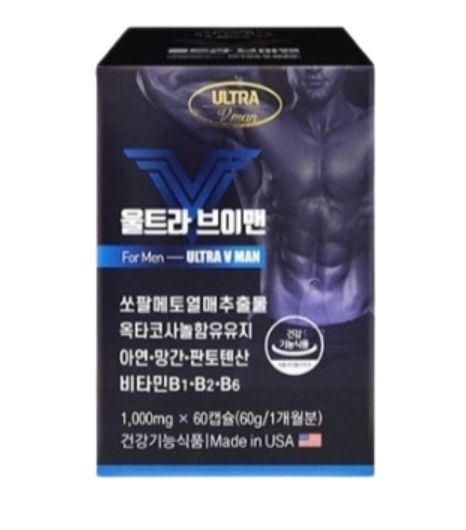 로르산 쏘팔 매토 매트 옥타 코사놀 아연 비타민 B 1 2 6 영양제 60 캡슐