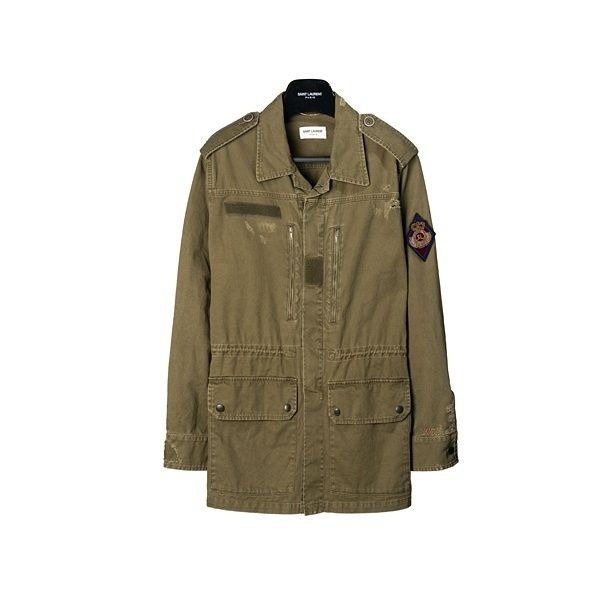 생로랑 [1%중복할인] 라프리마 [SAINT LAURENT] 생로랑 LOGO PATCH 밀리터리 재킷 560709-Y153W-2840
