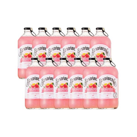분다버그 호주 프리미엄 자연발효 과즙탄산 핑크자몽 375ml x 12ea