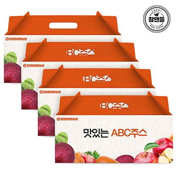 [참앤들황토농원]맛있는 13Brix ABC주스 70ml 30포 4박스