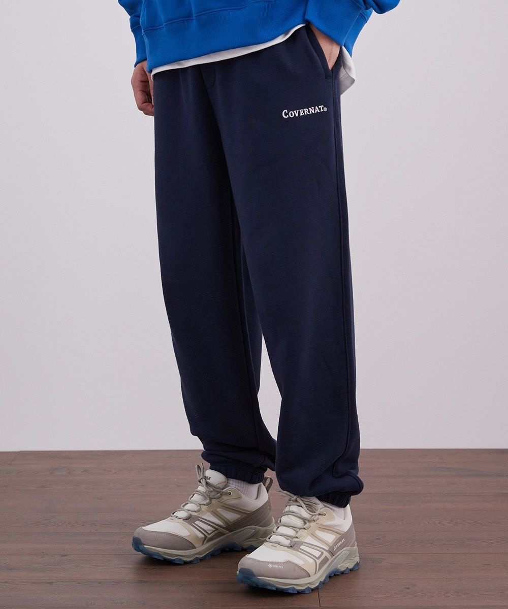 커버낫 어센틱 로고 스웻 조거 팬츠 Navy