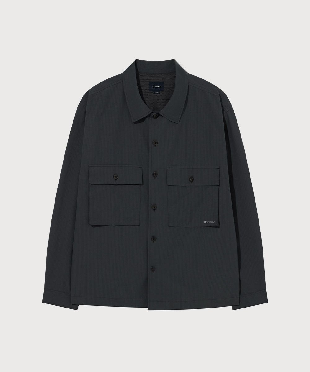 커버낫 립스탑 워크 셔츠 Charcoal