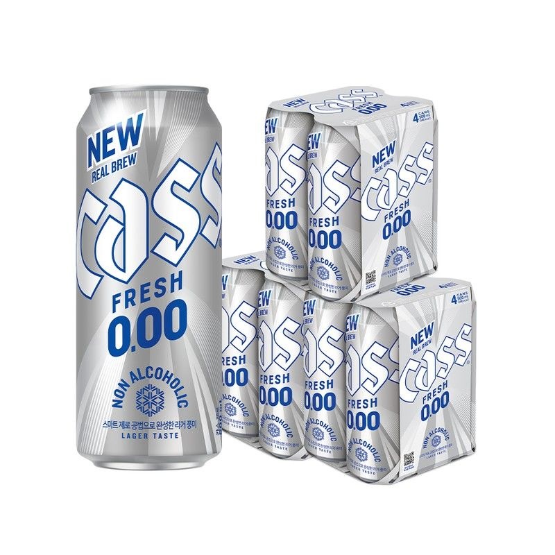 카스(CASS) 판매처 카스 제로 0.00 500ml X 12캔 논알콜 무알콜맥주맛
