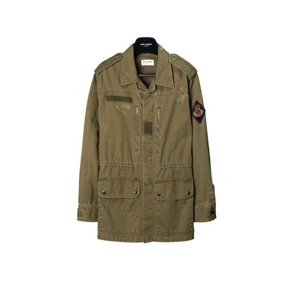 라프리마 [SAINT LAURENT] 생로랑 LOGO PATCH 밀리터리 재킷 560709-Y153W-2840