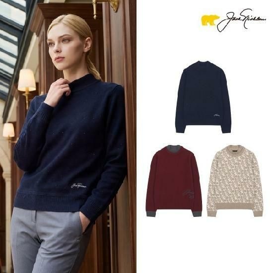 [TV상품]신세계단독 26FW 잭니클라우스 여성 울블랜디드 니트 3종