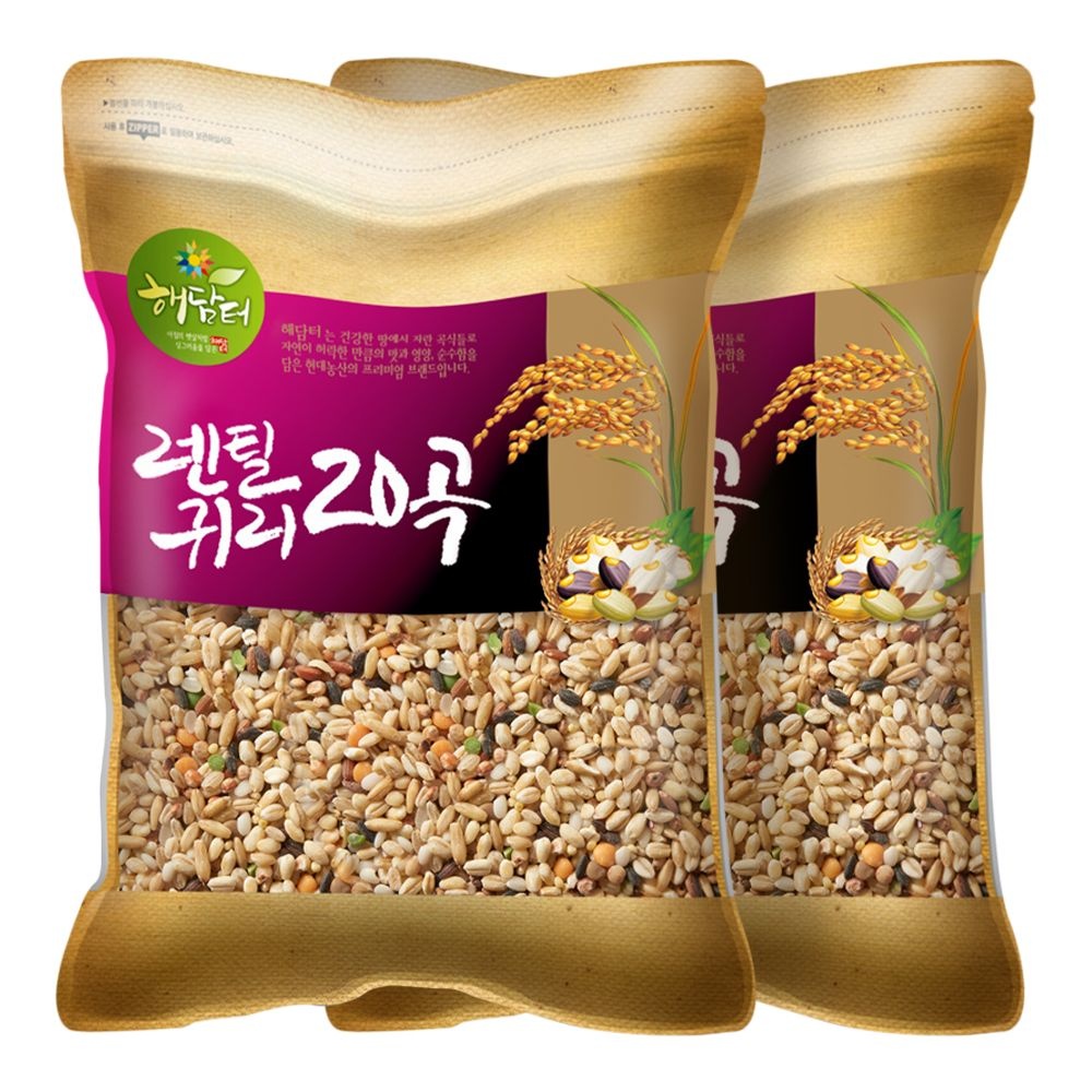 현대농산 렌틸콩 귀리혼합 20곡 10kg (5kgx2봉)