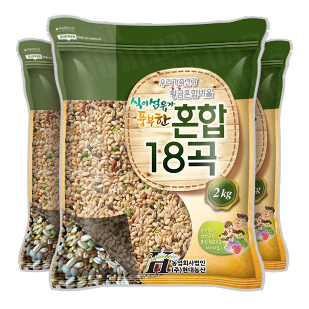 현대농산 균형 혼합 18곡 6kg (2kgX3봉)