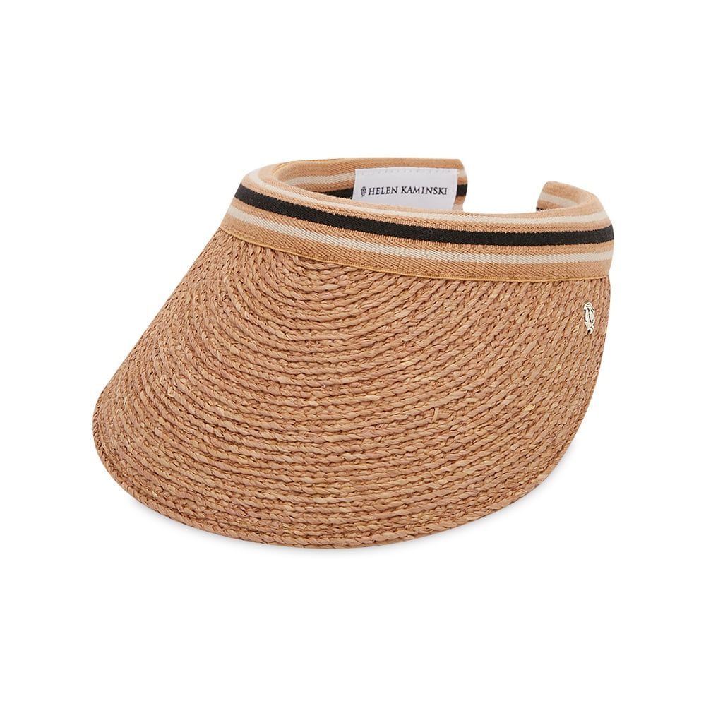 헬렌카민스키 여성 비앙카 누가/블랙 스트라이프 썬캡 HAT50265 Nougat Black Stripe