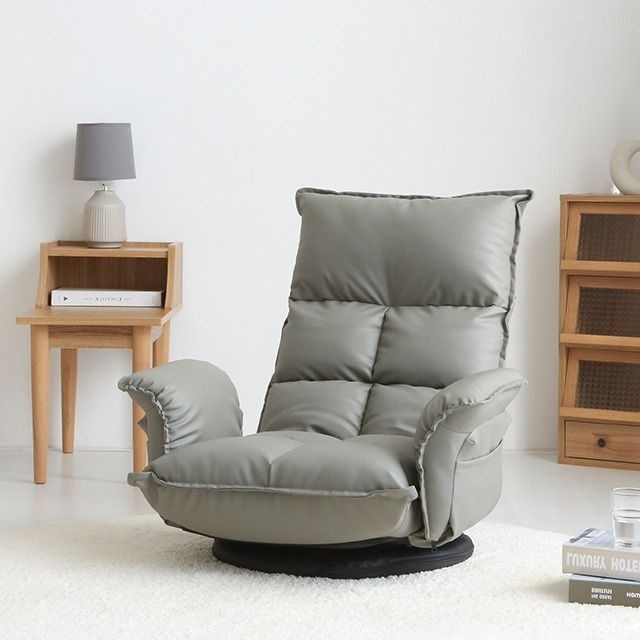 마켓비 앰보 1인 좌식소파 회전팔걸이형 그레이 3739.7014