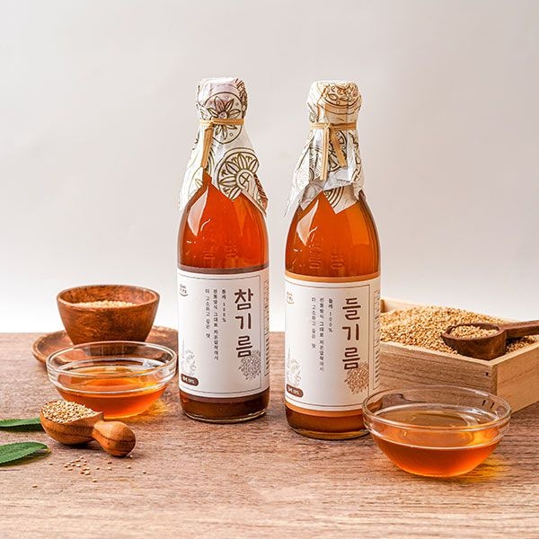 [롯데백화점] 자연맛남 푸드맛남 순수 저온압착 참기름350ml+들기름350ml 총2병