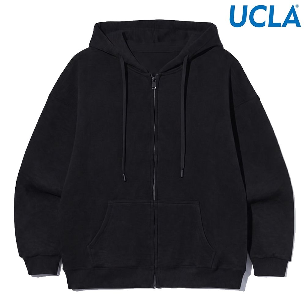 UCLA 남여공용 베이직 무지 기모 후드 집업 UBAGD20_39