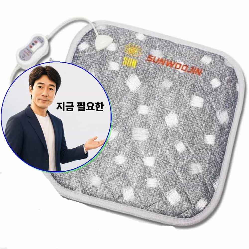 지금 필요한 모던그레이 뜨끈한 겨울 전기방석 의자용 보온 1인용