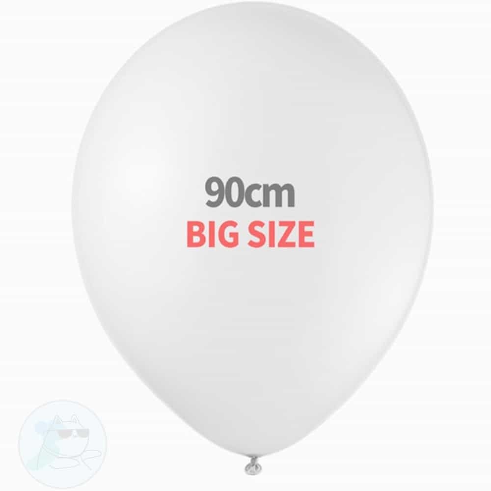 다it쌤 협력업체 라이프UP 대형 라운드 풍선 90CM 화이트 생신풍선 큰풍선 풍선장식