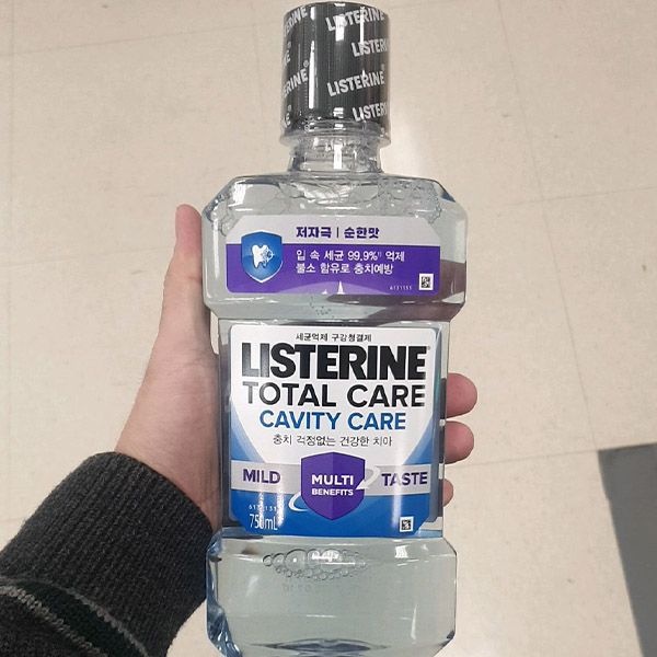 <b>리스테린</b> <b>토탈</b><b>케어</b> 캐비티<b>케어</b> 마일드액 750ml