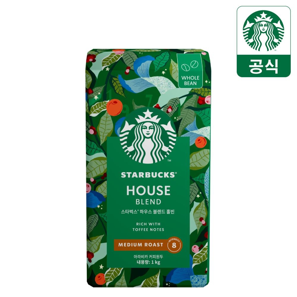 스타벅스 대용량 원두커피 하우스블렌드 홀빈, 1kg, 1개