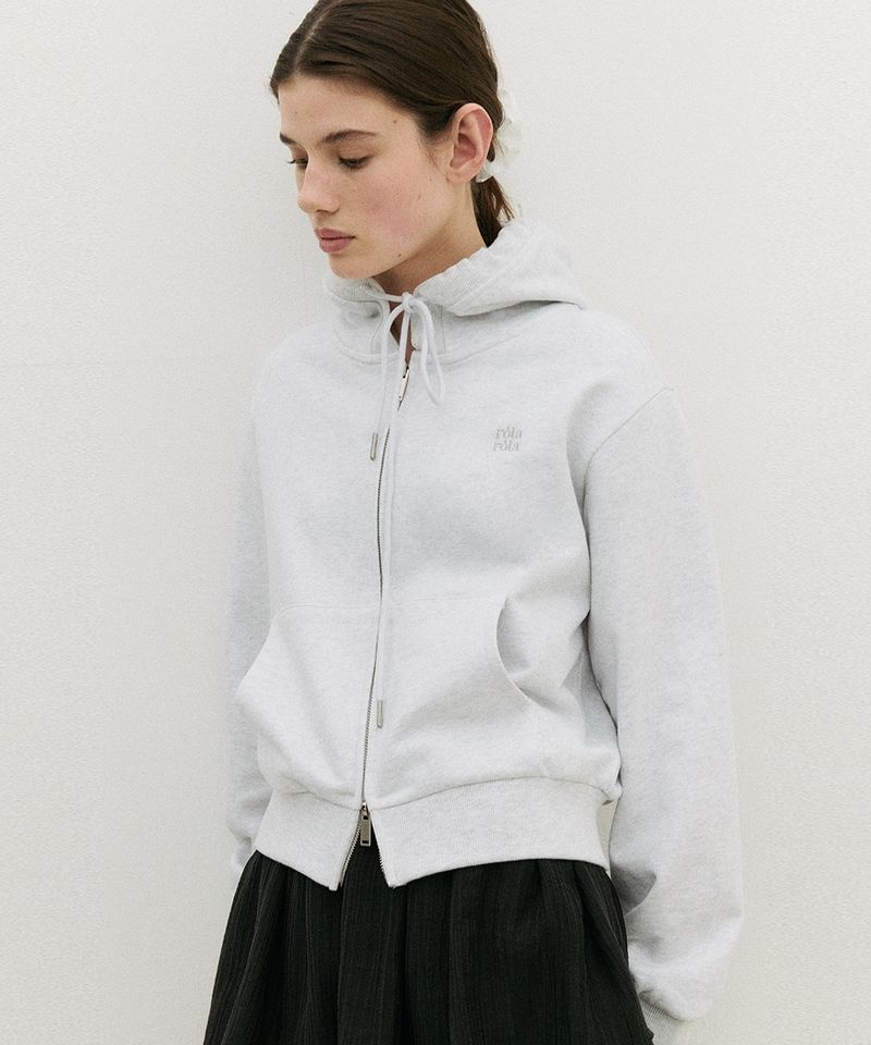 [백화점상품] 로라로라 NUBASIC HOOD ZIP-UP MELANGE GRAY 5008211697