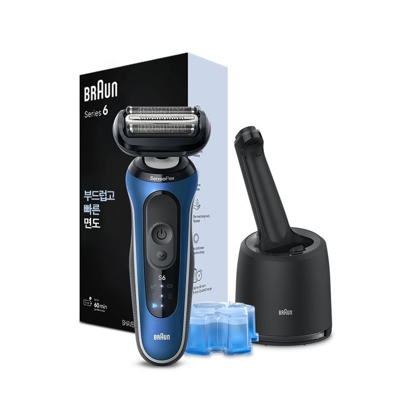 BRAUN 전기면도기 시리즈6 62-B7000cc BLUE 4212893