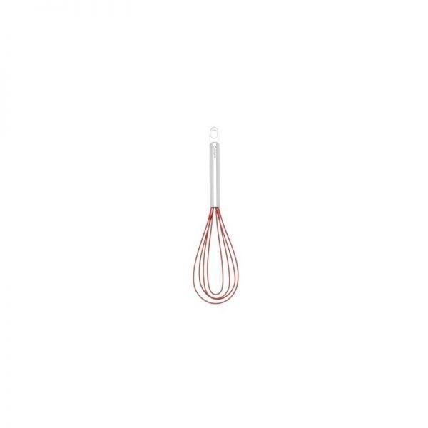 Cuisipro [해외] Cuisipro 10-Inch Silicone Flat Whisk, Red 450287
