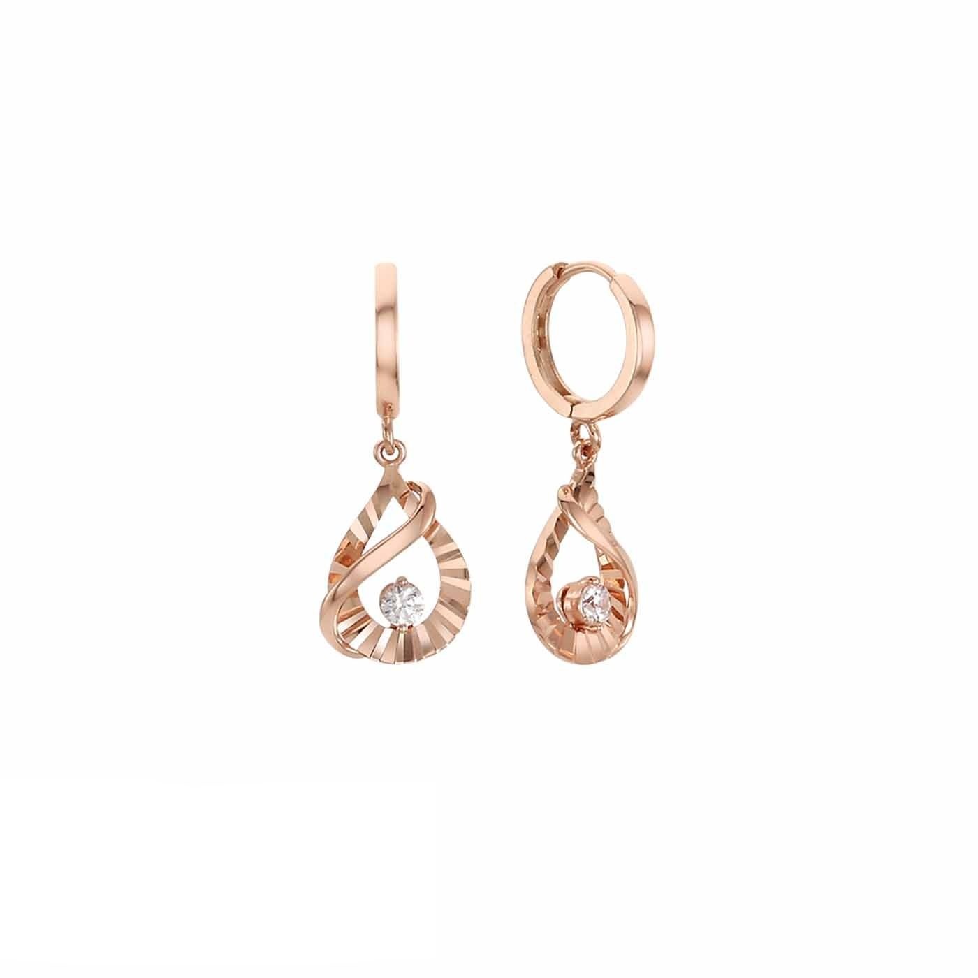 [롯데백화점] 로이드 [GB] 페어컷 물방울 드롭 원터치 18K GOLD 귀걸이 LOSK1019G
