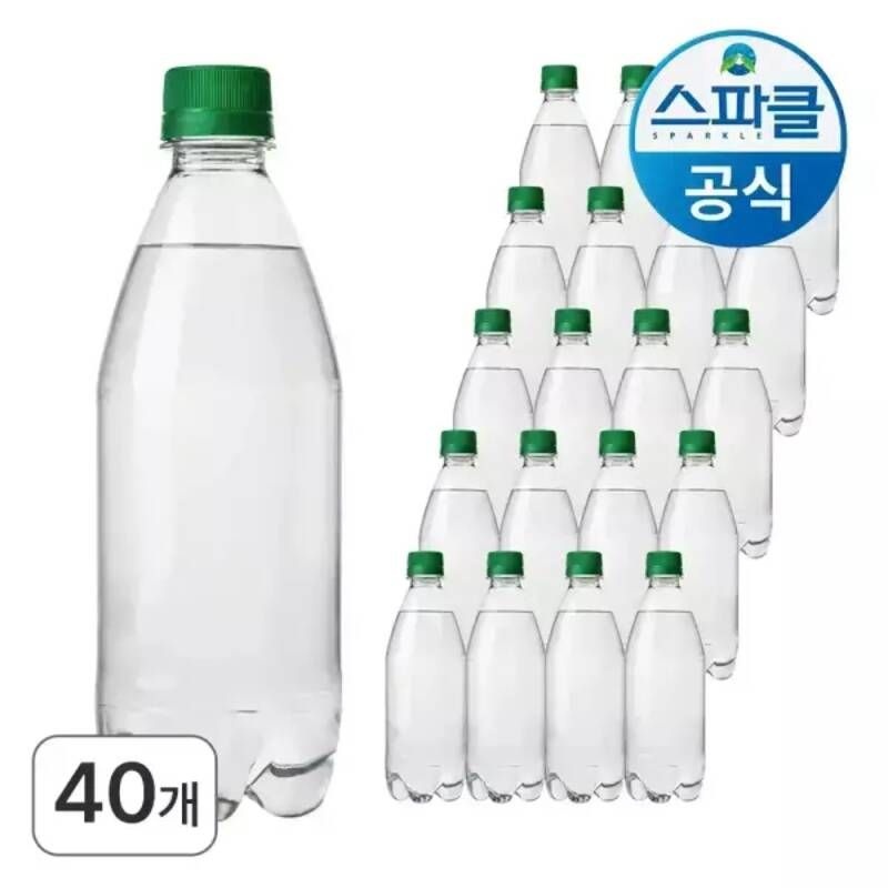 스파클 스파클링 탄산수 플레인 500mL 40병