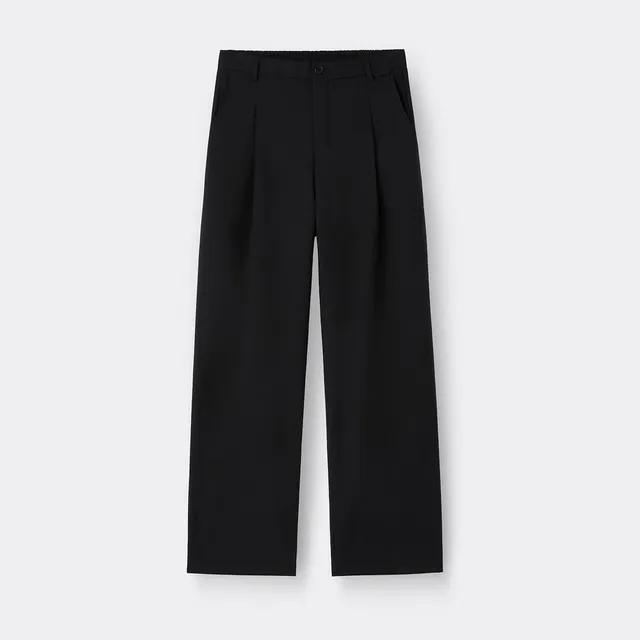 커스텀멜로우 에센셜 블랙 와이드핏 팬츠 C9PAW25541BKX