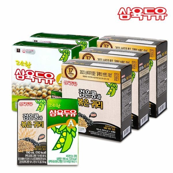 [하프클럽](m)삼육두유 검은콩 볶은귀리 48팩 + 고소한 A 32팩 (총 80팩)