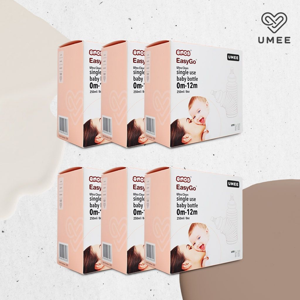 유미 이지고 휴대용 일회용젖병(4p) 외출용 6박스