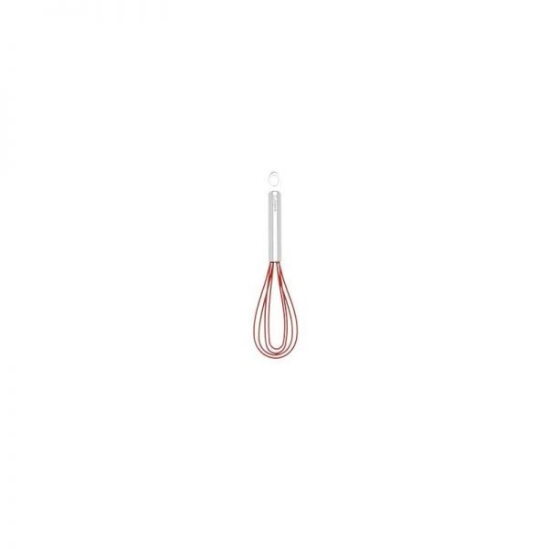 Cuisipro [해외] Cuisipro 8-Inch Silicone Flat Whisk, Red 450304