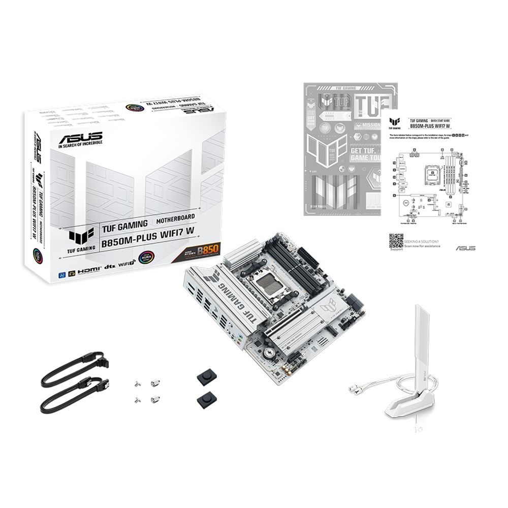 <b>ASUS</b> <b>ASUS</b> <b>TUF</b> <b>B850M-PLUS</b> WIFI7 W 화이트 라이젠 AM5 게이밍 메인보드