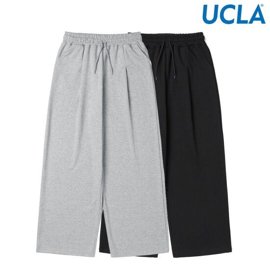 UCLA 남녀공용 테리 와이드 밴딩 팬츠 (UCRLP30)
