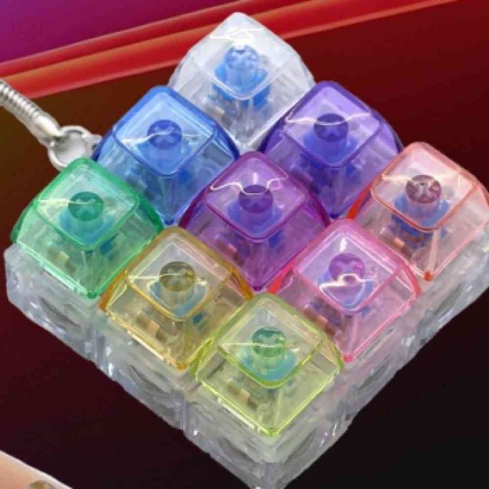 자사협력사 LED 키보드 클리커 딸깍이 키캡 키링 9구 키보드키캡키링 스위치키링 타건감키링