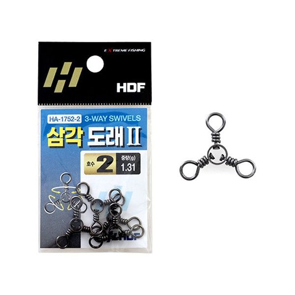 머털낚시 [하프클럽]해동 삼각 도래 2 HA-1752 광어 쭈꾸미 갑오징어