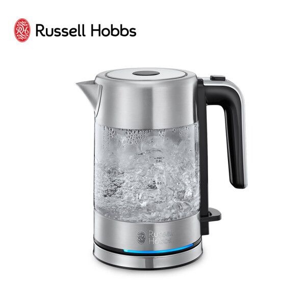[러셀홉스(가전)] 컴팩트 글라스 전기포트 커피포트 RH-24191-70KR