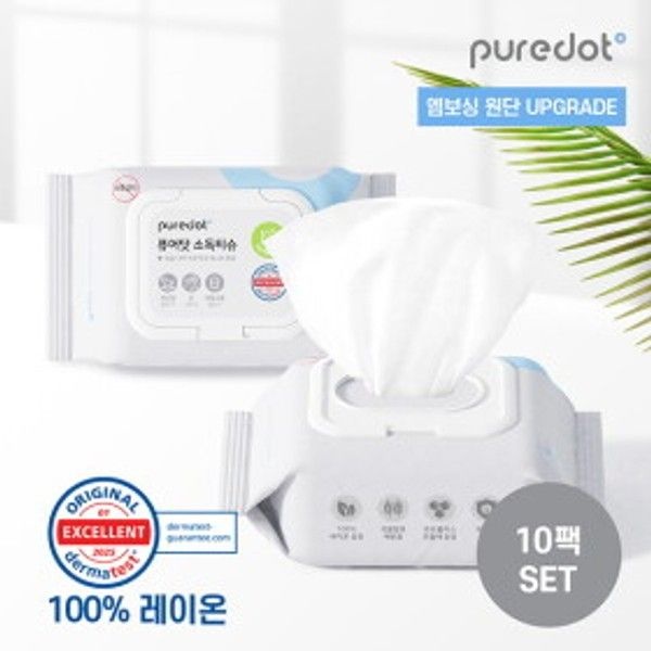 퓨어닷 피부사용 식약처허가 소독티슈 10팩세트(팩당 30매)