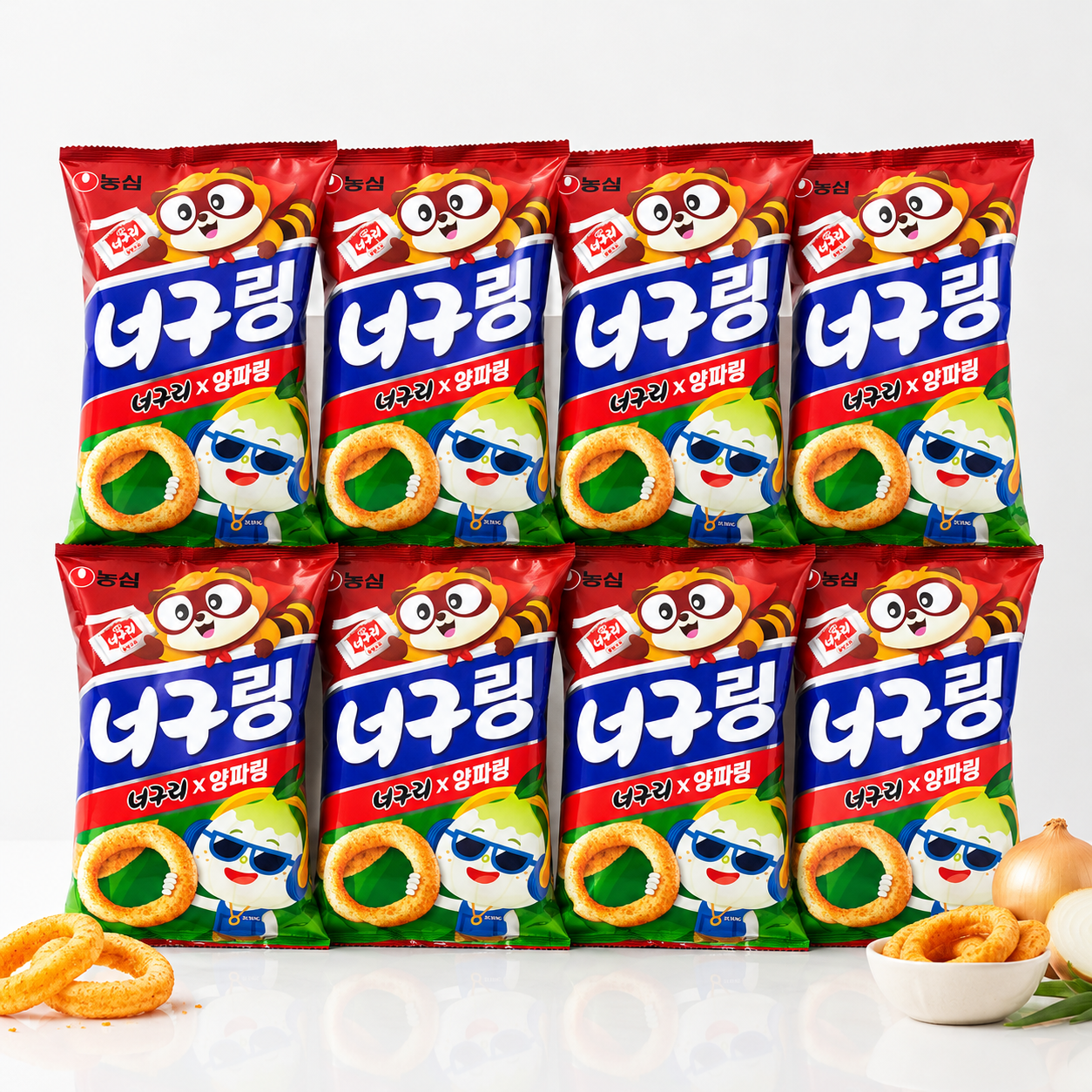 농심 너구링 100g, 8개