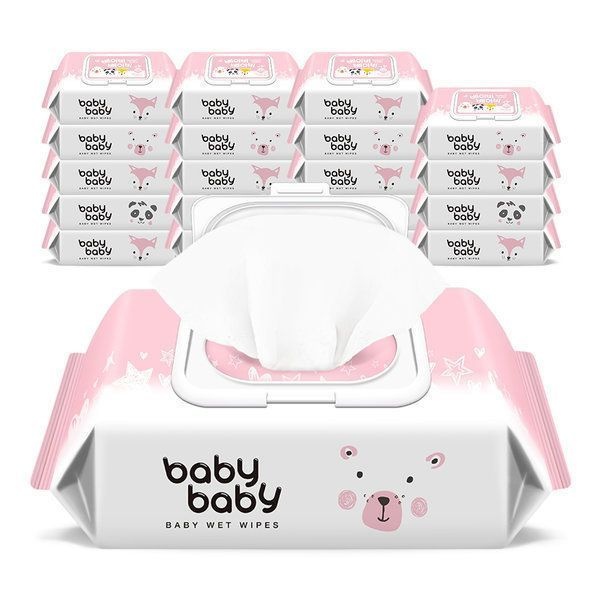 베이비베이비 베이비베이비 트윙클120매 20팩 캡형 아기물티슈 638469