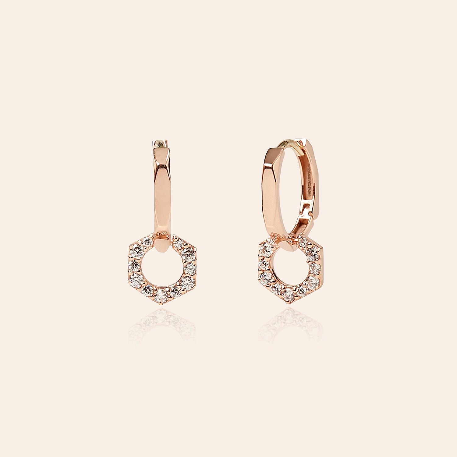 스톤헨지 [롯데단독] 커넥션 14K 원터치 귀걸이 F0490