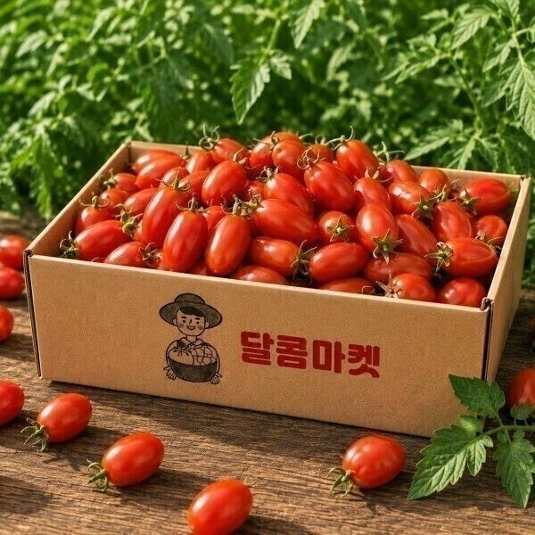 {백화점 상품} (한정특가) 달콤마켓스토어 (2박스 구매시 1kg 추가발송) 부여 대추 방울토마토 대과 2kg 489895