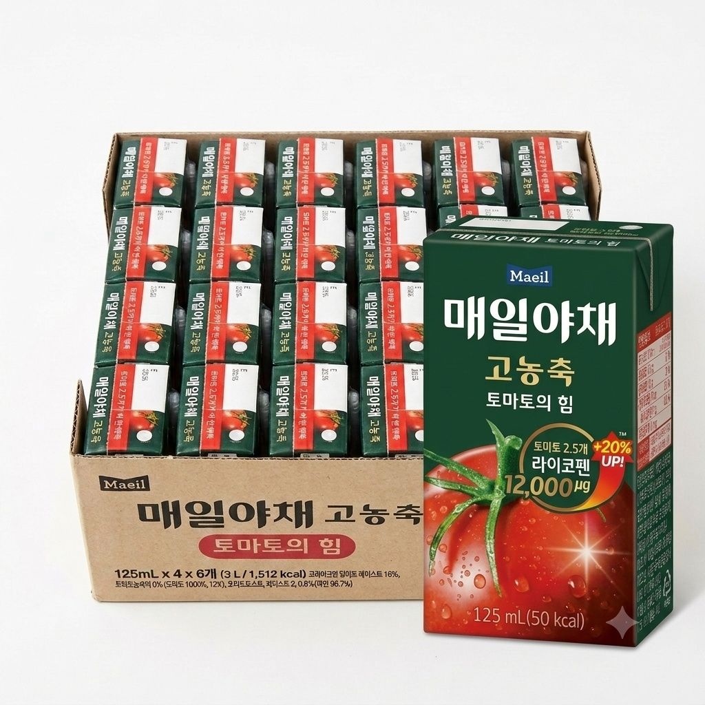 매일야채 고농축 토마토의힘 125ml X 24개