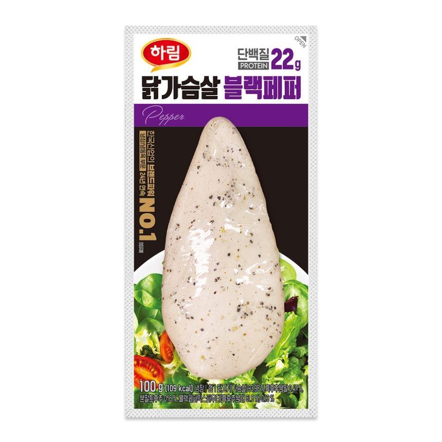 하림 닭가슴살 블랙페퍼맛 100g 20봉