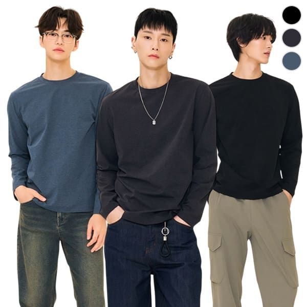 (현대Hmall) [체이스컬트] (MAN) SOFT 긴팔 T-SHIRT/3Color
