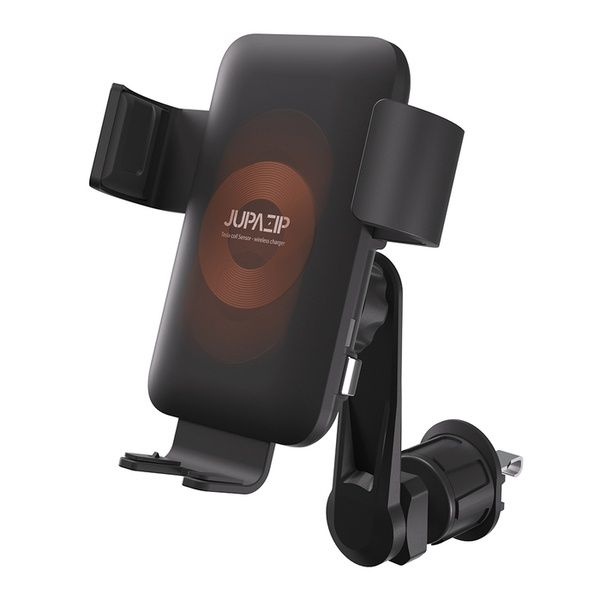 주파집 15W 오토 스캔 차량용 센서 무선 고속 충전 거치대 5세대 QC-6 PRO CP 4104984