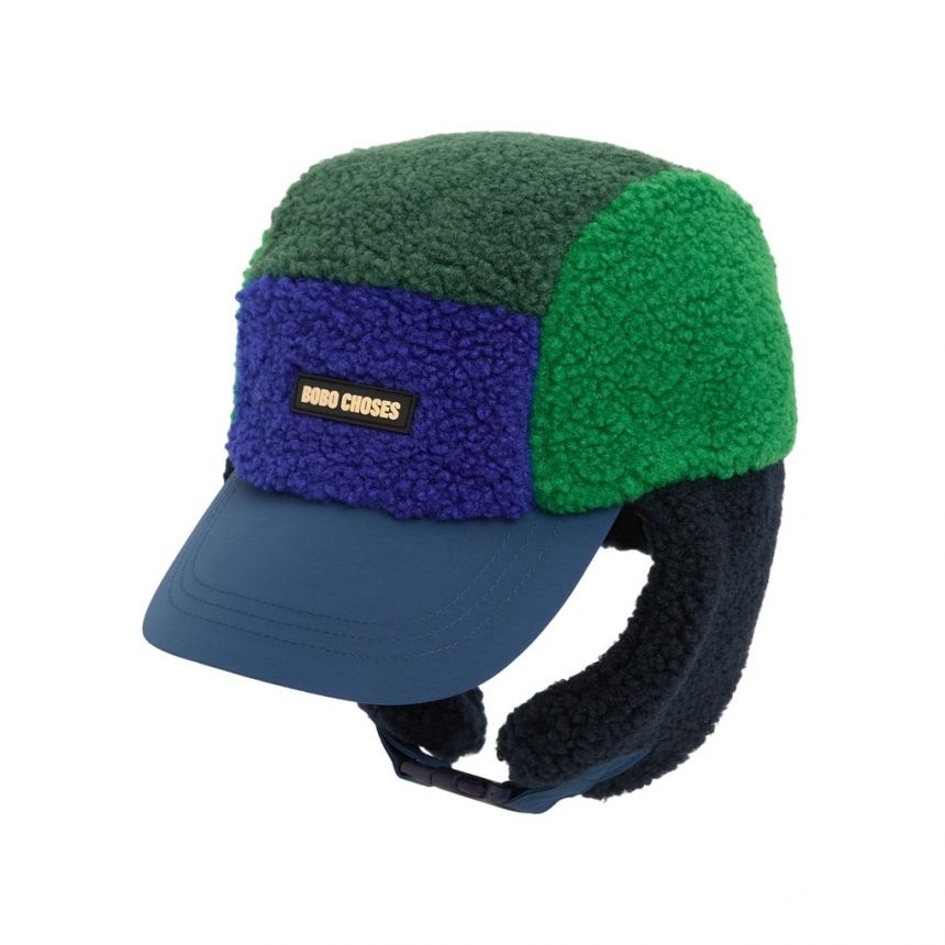 보보쇼즈 BOBO CHOSES 키즈 컬러 블록 귀달이 캡모자 B226AI028
